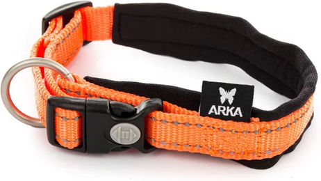 Produktbild von ARKA Haok Hundehalsband aus wasserabweisendem Nylon in Orange XL