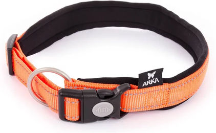 Produktbild von ARKA Hundehalsband aus Nylon verstellbar Orange Größe L