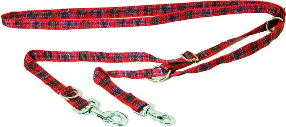 Produktbild von Arka Hundeleine Plaid Rot aus Polyester 220 cm