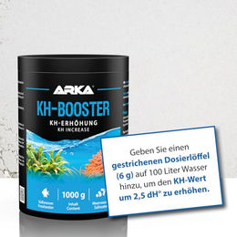 ARKA Karbonathärte KH-Booster Pulver 500 g zur Stabilisierung der Wasserchemie für Süßwasser und Meerwasser zur Unterstützung von Fisch und Garnelen - 500 g – Bild 1 von 3