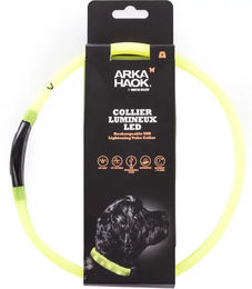 Produktbild von ARKA LED-Halsband für Hunde mit Flachrohr in Gelb
