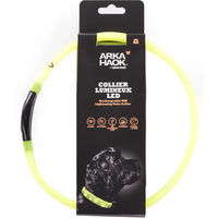 Produktbild von ARKA LED-Halsband für Hunde mit Flachrohr in Gelb