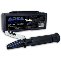 Produktbild von ARKA Meerwasser Refraktometer mit LED-Beleuchtung zur Messung von Salinität und Dichte für Meerwasseraquarien - 1 Stk.