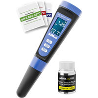 Produktbild von ARKA myAQUA Digitales Wasserqualität Messgerät für pH TDS EC und Temperatur inkl. Thermometer für Aquarium, Pool, Teich und Trinkwasser
