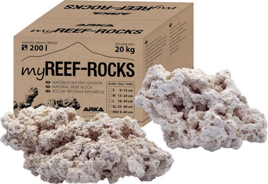 ARKA myReef-Rocks Natürliches Aragonitgestein für Meerwasseraquarien 9-12 cm 20 kg - 20 kg – Bild 1 von 13