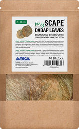 ARKA mySCAPE Dadap Blätter für Garnelen und Schnecken 10 Stück 7-13 cm Natürliches Futter und Versteckmöglichkeit – Bild 1 von 7