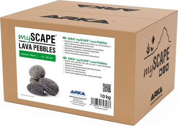 ARKA myScape-Rocks Lava Pebbles schwarze Lavasteine für Süßwasser Aquarium und Garnelen 10kg 10-20mm - 10 kg – Bild 1 von 8