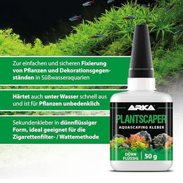 ARKA Plantscaper Ultra Liquid Aquascaping Pflanzenkleber für Süßwasser 50 g - 50 g – Bild 1 von 11