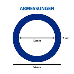 ARKA PVC-Schlauch Blau für Aquarium und Fischzucht 12/16 mm - 100 m – Bild 1 von 5