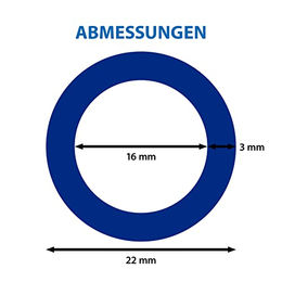 ARKA PVC-Schlauch für Aquarien und Fische Blau 16/22 mm 10 m – Bild 1 von 5