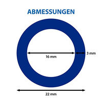 Produktbild von ARKA PVC-Schlauch für Aquarien und Fische Blau 16/22 mm 10 m