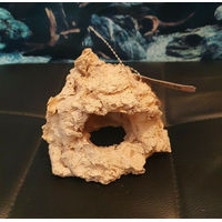 Produktbild von ARKA Riffhöhle 2 Loch aus Keramik für Meerwasser Aquarium 12x11x10cm Beige