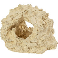 Produktbild von ARKA Riffkeramik Riffhöhle mit 2 Löchern in Beige 15 cm für Meerwasserbecken