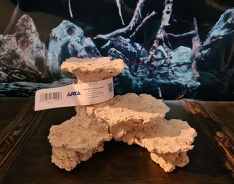 Produktbild von ARKA Riffplateau mit Turm aus Riffkeramik für Meerwasser Aquarium 22x16x12cm Beige