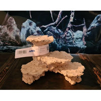 Produktbild von ARKA Riffplateau mit Turm aus Riffkeramik für Meerwasser Aquarium 22x16x12cm Beige
