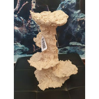 Produktbild von ARKA Riffsäule schmal aus Riffkeramik für Meerwasser Aquarium 21x20x31cm beige