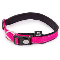 Produktbild von ARKA Verstellbares Hundehalsband aus Nylon in Rosa Größe L