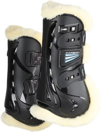 Arma Carbon SupaFleece Gamaschen für Pferde Schwarz Cob – Bild 1 von 2