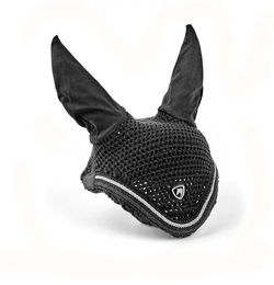 Arma Fliegenhaube für Pferde Cob Schwarz aus Baumwolle und Polyester – Bild 1 von 2