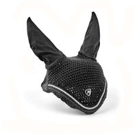 Produktbild von Arma Fliegenhaube für Pferde Cob Schwarz aus Baumwolle und Polyester