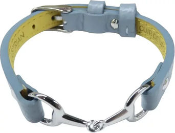 Armband für Damen von Equestrian Shop Fano aus Edelstahl in Gold und Blau mit verstellbarer Länge von 15 cm bis 19 cm – Bild 1 von 1
