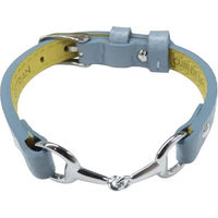 Produktbild von Armband für Damen von Equestrian Shop Fano aus Edelstahl in Gold und Blau mit verstellbarer Länge von 15 cm bis 19 cm