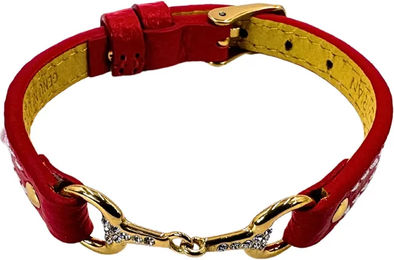 Produktbild von Armband für Damen Fano aus Edelstahl in Gold und Rot 15 cm bis 19 cm