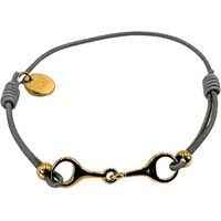 Produktbild von Armband für Damen von Equestrian Shop Léo aus Edelstahl in Gold und Grau 14 cm bis 20 cm
