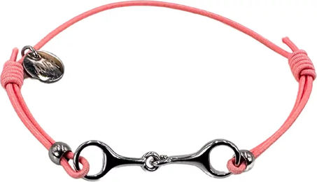 Produktbild von Armband für Damen von Equestrian Shop Léo aus Edelstahl in Gold und Rosa mit verstellbarer Länge von 14 cm bis 20 cm
