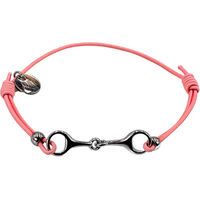 Produktbild von Armband für Damen von Equestrian Shop Léo aus Edelstahl in Gold und Rosa mit verstellbarer Länge von 14 cm bis 20 cm
