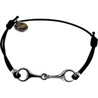 Produktbild von Armband für Damen von Equestrian Shop Léo aus Edelstahl in Gold und Schwarz mit verstellbarer Länge von 14 cm bis 20 cm