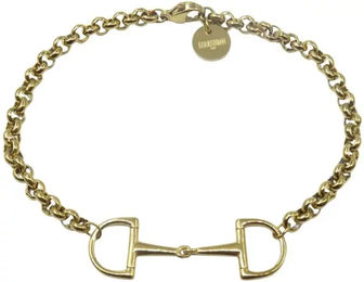 Armband für Damen von Equestrian Shop Oly aus Edelstahl in Gold wasserfest 22 cm – Bild 1 von 1