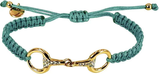 Produktbild von Armband für Damen von Equestrian Shop Taka aus Edelstahl in Gold mit Türkis und Grün