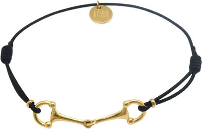 Produktbild von Armband Hey Lana für Damen aus Edelstahl in Gold und Schwarz 14 cm bis 20 cm