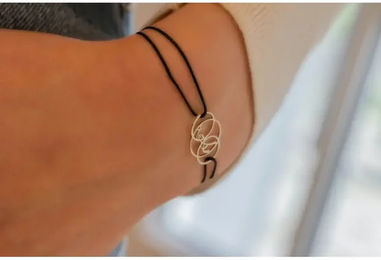 Produktbild von Armband Pénélope Lendita für Damen in Gold und Schwarz aus Metall
