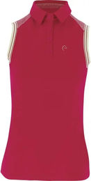 Ärmelloses Piqué-Reitpolo für Damen von Equithème in Rosa aus Baumwolle Größe XL – Bild 1 von 1