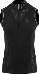 Produktbild von Ärmelloses Reit-Poloshirt für Damen Equithème Margot Schwarz Größe L