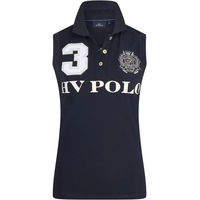 Produktbild von Ärmelloses Reitpolo für Damen von HV Polo aus Baumwolle in Blau oder Schwarz Größe XL