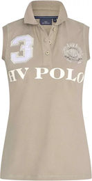 Ärmelloses Reitpolo für Damen von HV Polo aus Baumwolle in Grün oder Beige Größe L – Bild 1 von 2