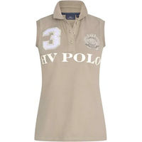 Produktbild von Ärmelloses Reitpolo für Damen von HV Polo aus Baumwolle in Grün oder Beige Größe XS