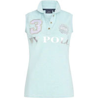 Produktbild von Ärmelloses Reitpolo für Damen von HV Polo in Blau aus Baumwolle
