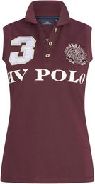 Ärmelloses Reitpolo HV Polo Favouritas für Damen aus Baumwolle in Rot und Dark Berry Grösse XL – Bild 1 von 2