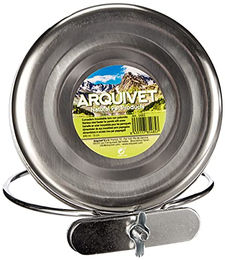 Arquivet Edelstahl Futternapf Loro mit Popcorn für Wildvögel 840 ml Silber – Bild 1 von 3