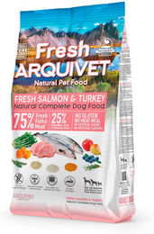 Produktbild von Arquivet Fresh Hundefutter Adult Lachs und Truthahn kaltgepresst glutenfrei 2,5 kg - 2,5 kg