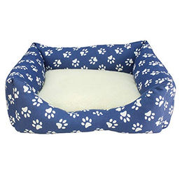 Produktbild von Arquivet Hundebett Fußabdruck Blau 60 x 55 x 18 cm