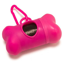 Arquivet Knochenspender Beutelspender aus Kunststoff in Bunt und Rosa – Bild 1 von 2