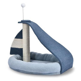 Arquivet Kratzbaum Boat für Katzen zum Ausruhen und Spielen 57 x 40 x 46 cm – Bild 1 von 1