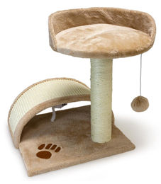 Arquivet Kratzbaum Rückenkratzer mit Pfosten und Bogen Beige 50 cm – Bild 1 von 1