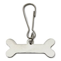 Produktbild von Arquivet Metall-Blech in Knochenform Silber 3,5 x 1 cm