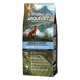 Arquivet Original Senior Light Hundefutter Huhn und Reis ohne künstliche Farbstoffe 12 kg – Bild 1 von 5
